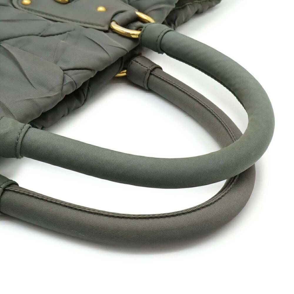 PRADA Green Leather Shoulder Bag - Picture 7 of 10